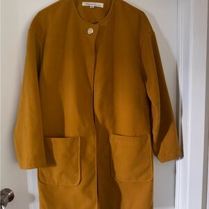 Kenneth Cole Women's Gold Cape Jacket Mustard